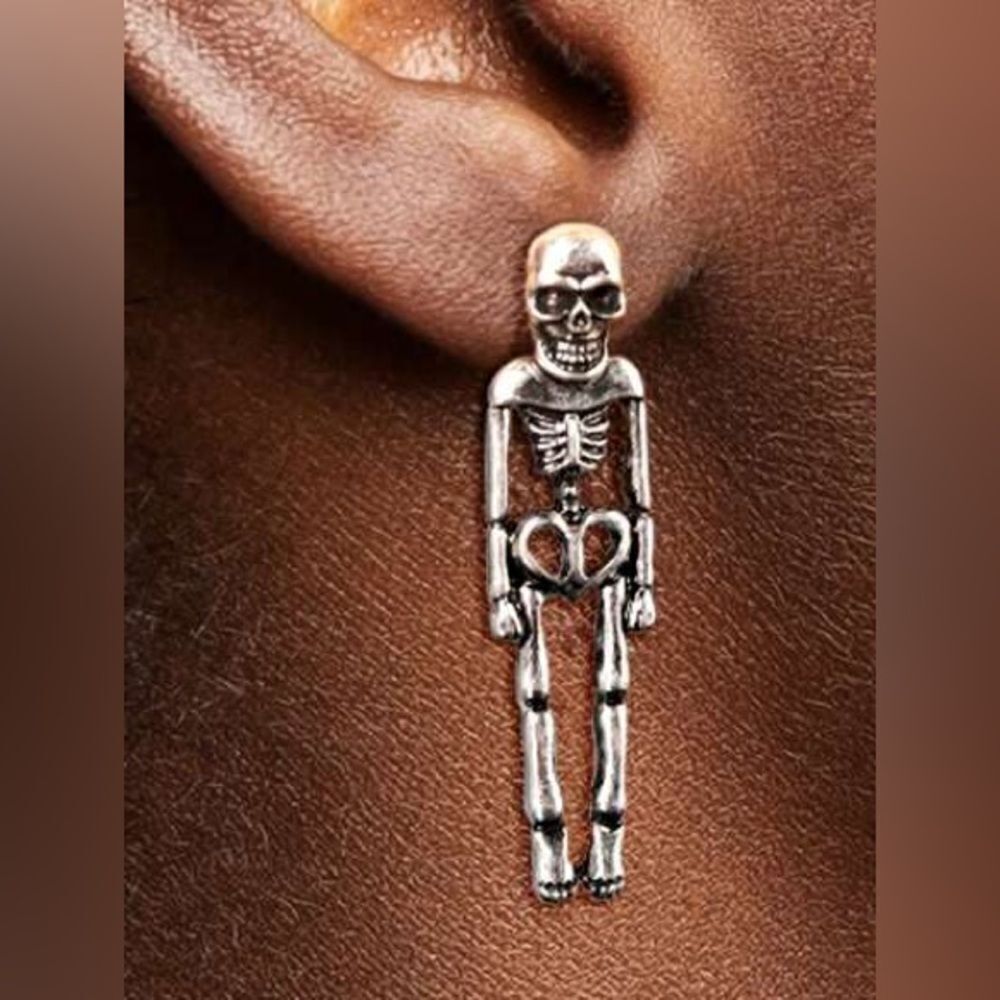 Skeleton earrings M1009